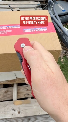 The DOYLE Professional Flip Utility Knife!#fyp #utilityknife #knives #tools #harborfreight #giftidea | Mastering Mayhem