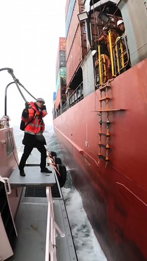 Crew boarding 🌊 #ship #shiplife #sea #ocean #navy #merchantnavy #navylife #viral #reelsvideo #reelsvideoシ #viralvideoシ | Indian Passenger