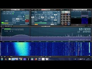 NWVC Station Evansville Indiana Armed forces day Crossband Test 6913 kHz USB MARS station