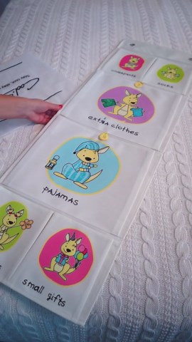 Room Hanging Storage Organizer, Fun & Colorful Storage & Organization for Clothes, Toys, & More. Wall & Door Attachable, Water-Resistant. Ideal for Kids' Room, Locker Kindergarten or Playroom (Pink)