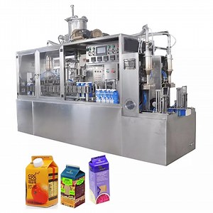 [Hot Item] Pasteurized Milk Machine Gable Top Carton Box Filling Packaging Machine