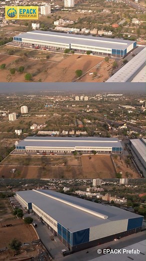 Pre Engineered Warehouse Building by EPACK Prefab !! #EPACKPrefab #warehouse #factorybuilding #preengineeredbuildings #reeloftheday #trendingreels #peb #modularconstruction #prefabricatedbuildings #steelstructure #views #trendingreels #construction #preengineeredwarehouse #prefabrication #steelconstruction #makeinindia #rapidconstruction #moderdayinfrastructure #modularsolution #steelrevolution #projects | EPACK Prefab