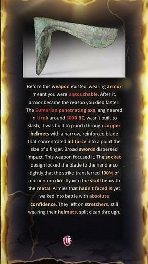 The axe that made ancient armor deadly