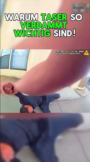 Festnahme außer Kontrolle! Warum der Taser für die Polizei so wichtig ist!