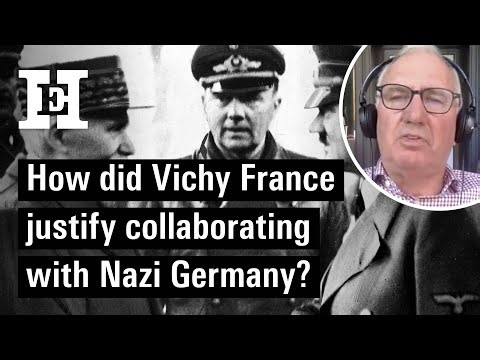 How did Vichy France justify collaborating with Nazi Germany?