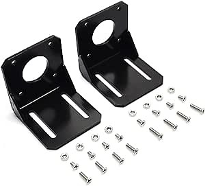 Gikfun Stepper Motor Mounting Bracket, 42mm Fixed Bracket with Screws & Nuts DIY (Pack of 2 Sets) EK1935