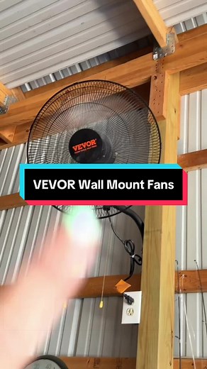 VEVOR Oscillating Wall Mount Outdoor Fan — Powerful & Affordable