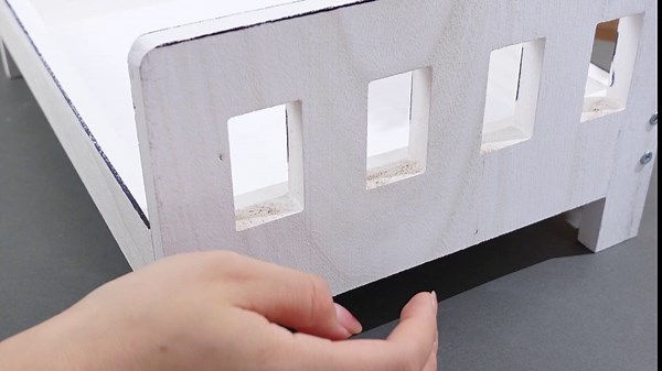 Newborn Photography Props 16.5 x 11.2 x 8.5 Inch Photoshoot Props White Wood Mini Bed Doll Bed Mattress Pillow Infant Mattress Posing Pillow Photo Studio Props for Baby Boy Girl Photography