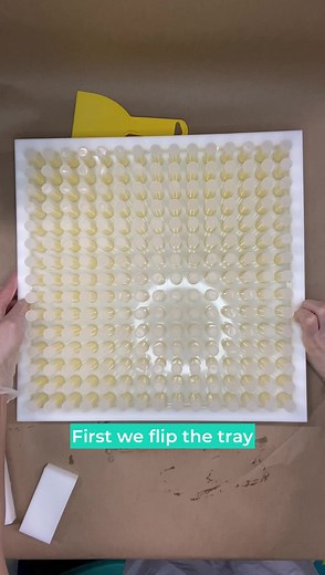 122K views · 2.2K reactions | We’ve been getting a lot of requests to show how we get the lip balms out after pouring - here is a nice close up shot to show you how we do it. | Eclair Lips - eclairlips.com | Facebook