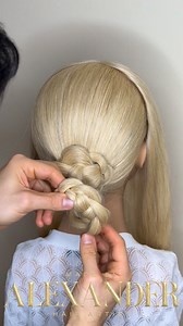 How to …, Modern Majestic Braided Aesthetic Chignon with only 1 ponytails ROMANTIC quick & easy 🥰 in few minutes 🤗 Updo Romantic 🥰 . “Feel like a queen with this elegant and royal braided hairstyle.” Updo quick & easy Bridal Updo Romantic & Elegant Easy & Simple Romantic Simple & Easy Hair Tutorial Romantic 🥰 ✨WATCH ✨LEARN ✨SAFE #fashionstyle #hairstyling #longhairstyles #braidstyles #weddinginspiration | MadeByAlexander