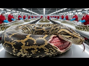 Inside Python Skin Factory: Deadly Snakes to Luxury Bags (Full Process)