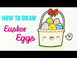 HOW TO DRAW EASTER EGGS | Easy & Cute Easter Eggs Drawing Tutorial For Beginner