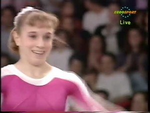 1993 World Gymnastics Championships - Women's Floor Exercise Final (Eurosport)