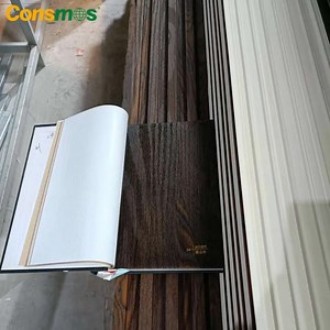 [Hot Item] Modern Wood Wall Cladding Decorative WPC Acoustic 3D PVC Wall Panel Interior