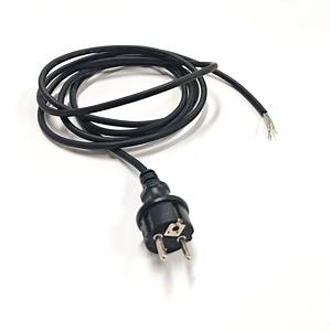 [Hot Item] Black EU Standard 3-Prong Power Cord VDE Extension Cable for AC Set Electrical Cords & Accessories