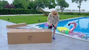 AURSK Solar Pool Cover,12mil 16x32 Foot Solar Pool Blanket for In-Ground Swimming Pools,Rectangular Thermal Pool Cover,Blue,16x32 FT