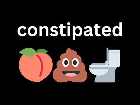 constipated girl poops on the toilet