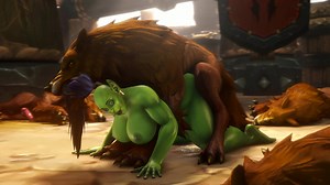 Orc Female Bred by Wolves (noname55)