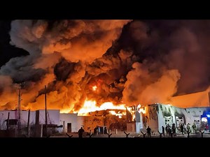 FULLY INVOLVED MULTI-ALARM Warehouse Fire Gloucester County New Jersey 3/7/24