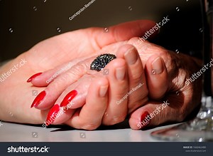 Adult Daughter Holding Mother Wrinkled Old Stock Photo 1660462480 | Shutterstock
