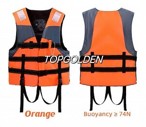 [Hot Item] Customized Water Rescue High Buoyancy No Inflatable Lifesaving Swimming Adult Kids Life Jackets Vest
