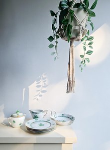 Herend Apponyi Green Porcelain Set: Hand-painted Milk Jug, Candy Dish, Plates - Etsy Canada