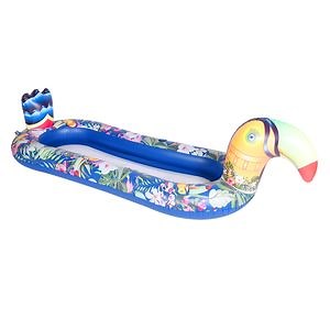[Hot Item] Inflatable Swimming Toucan Pool Float Lounge Chair with Mesh Adults Inflatable Mattress