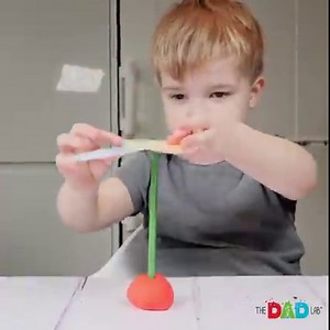 We have made a butterfly with Max from a piece of cardstock that can balance on the tip of a pencil. Now Max is looking for magnets to explain why it doesn't fall (: #TheDadLab #science #activitiesforkids | TheDadLab