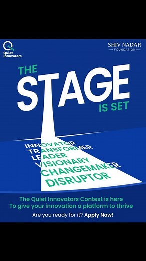 Are you a disruptor, solution builder or changemaker? The Quiet Innovators seeks to fuel the passion for innovation and change amongst you! If you have an innovative solution in the categories of: - Education - Health & Wellness - Sustainability - Social Causes Apply now! Link in bio 🔗 In partnership with The Better India #ShivNadarFoundation #QuietInnovators #InnovationForChange #Changemakers #Sustainability #SolutionBuilders #Impact #NGO #NGOIndia #SNF | Shiv Nadar Foundation