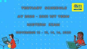 1K views · 18 reactions | ANNOUNCEMENT: SHS Quarterly Exam and Tertiary Midterm Exam schedule, please be guided accordingly. #STICOLLEGECALAMBA #MADETOBEMORE | STI College Calamba | Facebook
