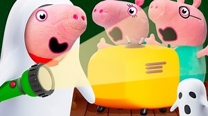 39K views · 249 reactions | Vídeos de juguetes de peluche. Es hora de dormir y Peppa y George van a la cama. De repente, escuchan sonidos extraños, como si un fantasma estuviera gritando. Resulta que mamá y papá Pig están viendo películas de terror. Entonces, a Peppa y George se les ocurre la idea de asustar a sus padres... | Dibujos animados y Vídeos para niños | Facebook
