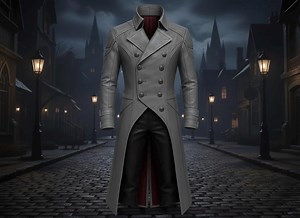 Men's Genuine Leather Gothic Trench Coat: Double Breasted Steampunk Overcoat - Etsy Australia