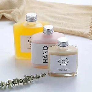 [Hot Item] 50ml Clear Flat Wine Bottle Cold Brew Coffee Juice.