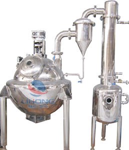 [Hot Item] Stainless Steel Steam Heating Roundness Vacuum Evaporator with Scraper Agitator