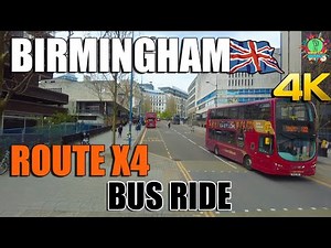 🚌Birmingham Bus Ride l Corporation St To Sutton Coldfield l Route X4