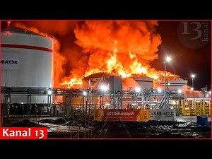 Ukrainian drones struck Russia’s Ust-Luga port, largest oil terminal - Strong blasts, fire occurred