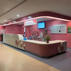 [Hot Item] Corian Solid Surface Top Custom Nurse Station Reception Counter Desk for Hospital