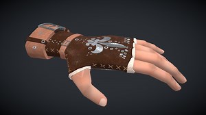 Free medieval lowpoly rigged hand - Download Free 3D model by KapetS (@sleeepy_owl)