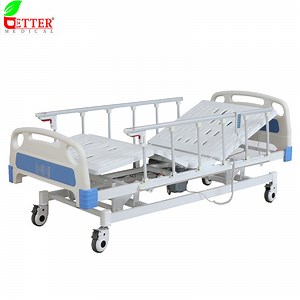 [Hot Item] Hospital 3 Section Height Ajustable Electric Patient Bed with Mattress