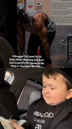 Struggle To Count To 10 Reps At The Gym But Can Count To 10 Figures . . . #shorts #fitness #workout