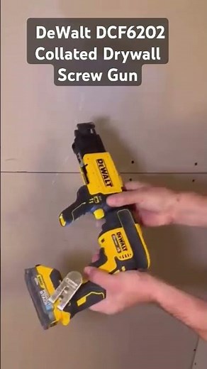 How to use the DeWalt DCF6202 Collated Drywall Screw Gun#trending #trend #viralvideo #viral #dewalt