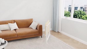 4NM 23.6" Mobile Small Rolling Computer Desk, Folding Laptop Cart Table with Wheels, Portable Office Desk for Small Space Couch Bed - Natural and White