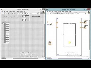 To study array separate value program using LabVIEW