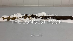 THE LONGEST POOP