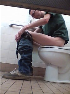 Thin, tall guy poops at Wal-Mart