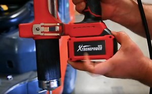 XtremepowerUS 20V Cordless Grease Gun Kit, Brushless, 47” Long Hose, 10,000 PSI, Variable Speed Triggers, With Battery & Charger