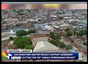 President Akufo-Addo has cut the sod for the construction of the Tamale interchange under the Government of Ghana Sinohydro Master Project Support Agreement. | TV3 Ghana