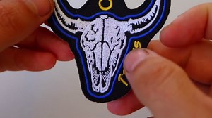Taurus Skull Zodiac Sign Patch, Skull Patches (P5470)