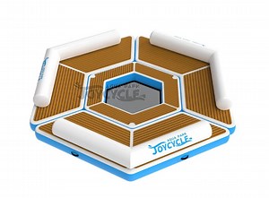 [Hot Item] Portable Hexagon Blow up Inflatable Water Lounge Floats Sofa