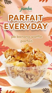 Parfait Everyday!🥣😋 PB Banana Waffle Parfait🥜🍌🧇 Strawberry Banana Granola Parfait🍓🍌 Belgian Waffle Parfait 🧇🍓🫐 #jambahawaii #jamba #blendingoodness #blendingaloha #justgottajamba #bowl #parfait #newbowl #wafflebowl | Jamba Hawaii